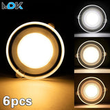 LED Downlight 5W 9W 12W 15W 18W New Fashion Recessed Round Ceiling Lamp AC 220V 230V 240V Indoor Lighting Warm White Cold White