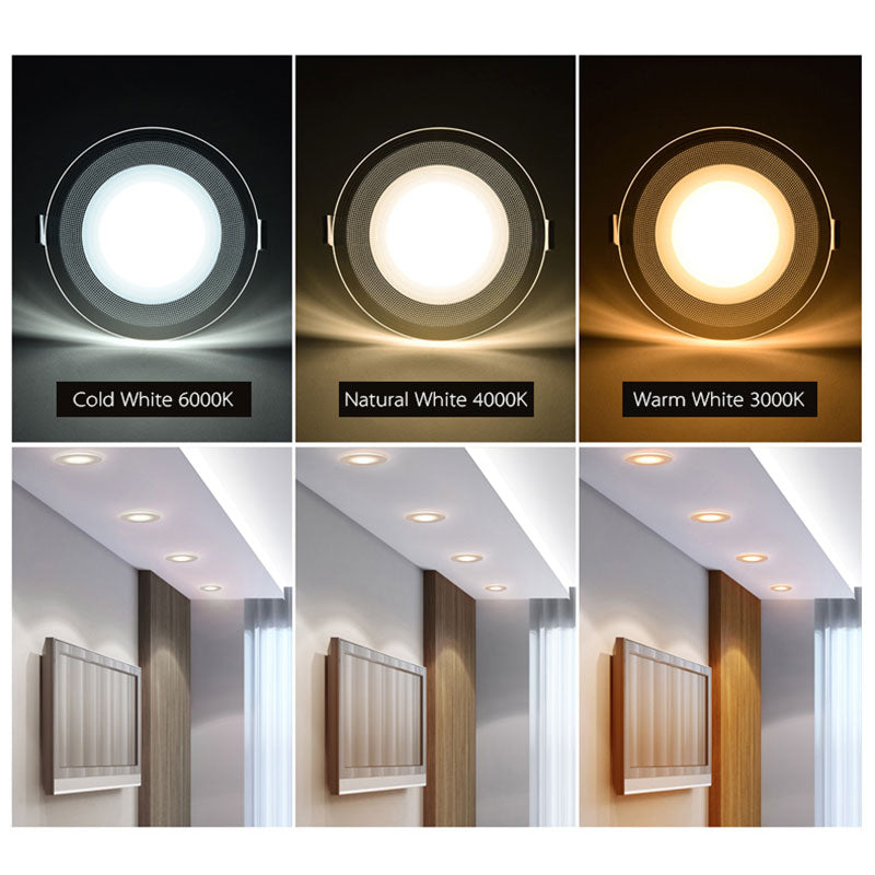 LED Downlight 5W 9W 12W 15W 18W New Fashion Recessed Round Ceiling Lamp AC 220V 230V 240V Indoor Lighting Warm White Cold White