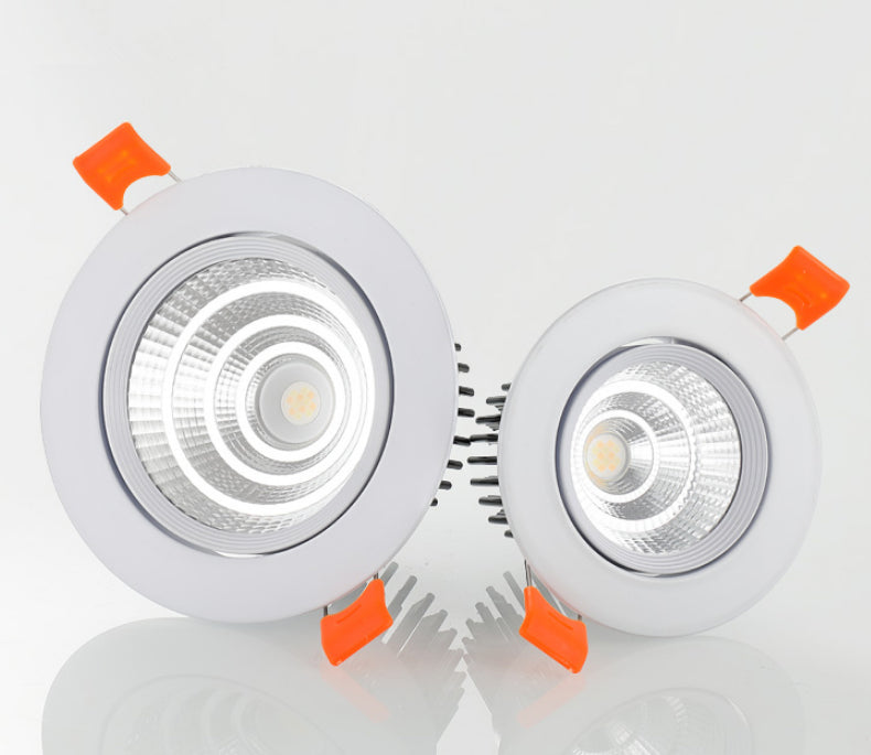 round Dimmable Recessed LED Downlights 3w 5W 7W 9W 12W 15W 18W COB LED Ceiling Lamp Spot Lights AC110-220V LED Lamp
