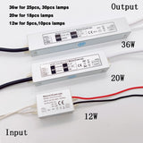 Mini LED Downlight 1W 12V IP65 Spotlight Stair Ceiling Light Black White Silver Shell Spot light Cabinet Lights with Transformer