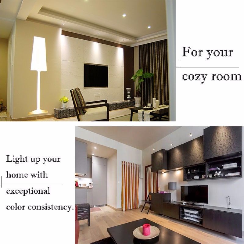 Dimmable LED Spotlight E26 E27 GU10 MR16 15W COB Light Bulbs 45° Beam Angle 110V 220V DC12V for Home Office Table Lamp Downlight