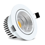DBF 4 Colors Dimmable Recessed LED COB Downlight 6W 9W 3000K/4000K/6000K Decoration Ceiling Spot Lamp AC 110V 220V for Kitchen