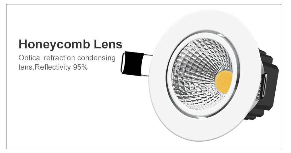 DBF 4 Colors Dimmable Recessed LED COB Downlight 6W 9W 3000K/4000K/6000K Decoration Ceiling Spot Lamp AC 110V 220V for Kitchen