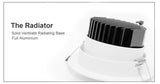 DBF 4 Colors Dimmable Recessed LED COB Downlight 6W 9W 3000K/4000K/6000K Decoration Ceiling Spot Lamp AC 110V 220V for Kitchen