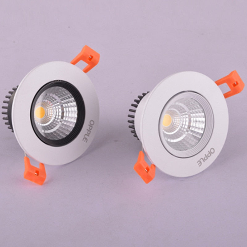 Round Dimmable Recessed LED Downlights 5W 7W 9W 12W 15W 18W COB LED Ceiling Spot Lights AC110-220V Warm Cold White LED Lamp