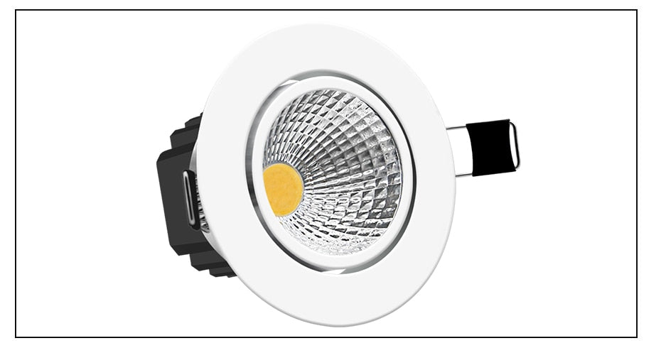 DBF 4 Colors Dimmable Recessed LED COB Downlight 6W 9W 3000K/4000K/6000K Decoration Ceiling Spot Lamp AC 110V 220V for Kitchen