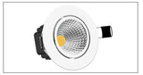 DBF 4 Colors Dimmable Recessed LED COB Downlight 6W 9W 3000K/4000K/6000K Decoration Ceiling Spot Lamp AC 110V 220V for Kitchen