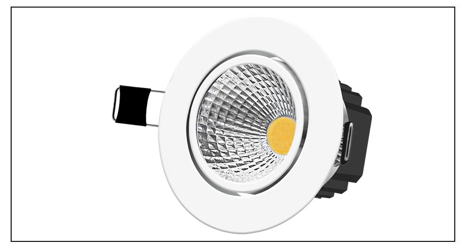 DBF 4 Colors Dimmable Recessed LED COB Downlight 6W 9W 3000K/4000K/6000K Decoration Ceiling Spot Lamp AC 110V 220V for Kitchen
