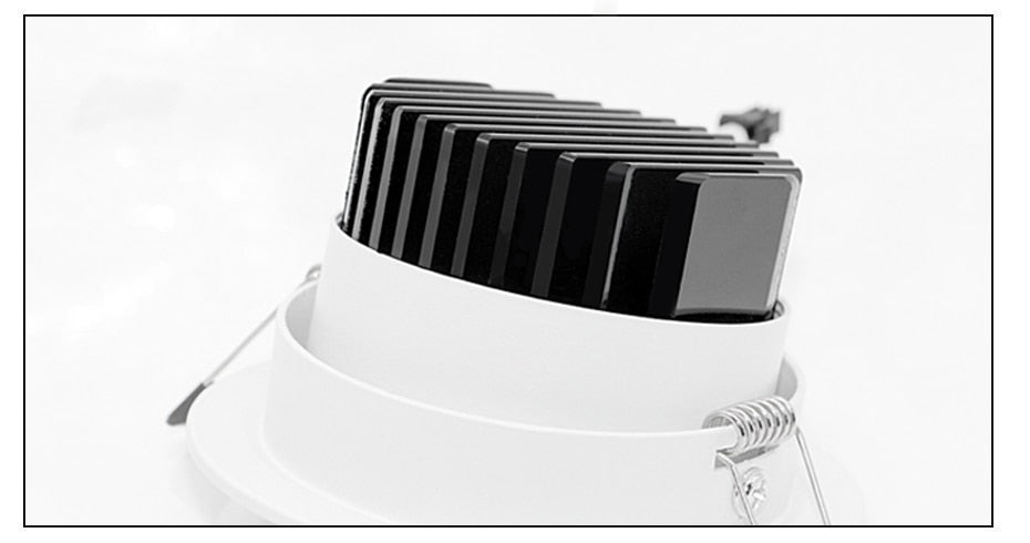 DBF 4 Colors Dimmable Recessed LED COB Downlight 6W 9W 3000K/4000K/6000K Decoration Ceiling Spot Lamp AC 110V 220V for Kitchen