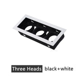 Recessed Square LED Grill Downlight Base Ceiling Mount Adjustable Frame Bracket GU10 MR16 Lamp Holder Spot Light Fitting Fixture