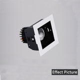 Recessed Square LED Grill Downlight Base Ceiling Mount Adjustable Frame Bracket GU10 MR16 Lamp Holder Spot Light Fitting Fixture