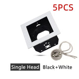 Recessed Square LED Grill Downlight Base Ceiling Mount Adjustable Frame Bracket GU10 MR16 Lamp Holder Spot Light Fitting Fixture