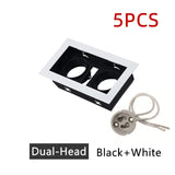 Recessed Square LED Grill Downlight Base Ceiling Mount Adjustable Frame Bracket GU10 MR16 Lamp Holder Spot Light Fitting Fixture