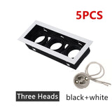 Recessed Square LED Grill Downlight Base Ceiling Mount Adjustable Frame Bracket GU10 MR16 Lamp Holder Spot Light Fitting Fixture