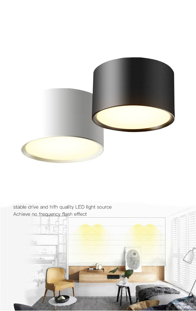 Surface Mounted 5W 7W 9W 12W 15W LED downlight Driverless Ceiling Lamps led spot lights Ceiling Fixtures Lighting Indoor Light