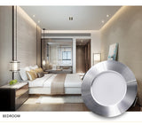KARWEN LED Downlight 5W 7W 9W 12W 15W silver body Ceiling light Cold Warm white led light AC 220V 230V 240V for Living room