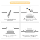 KARWEN LED Downlight 5W 7W 9W 12W 15W silver body Ceiling light Cold Warm white led light AC 220V 230V 240V for Living room