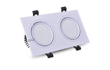 Dimmable Double AC85V-265V 2x7W 2x9W 2x12W 15W Ceiling Downlight Epistar LED Lamp Recessed Spot Light For home illumination