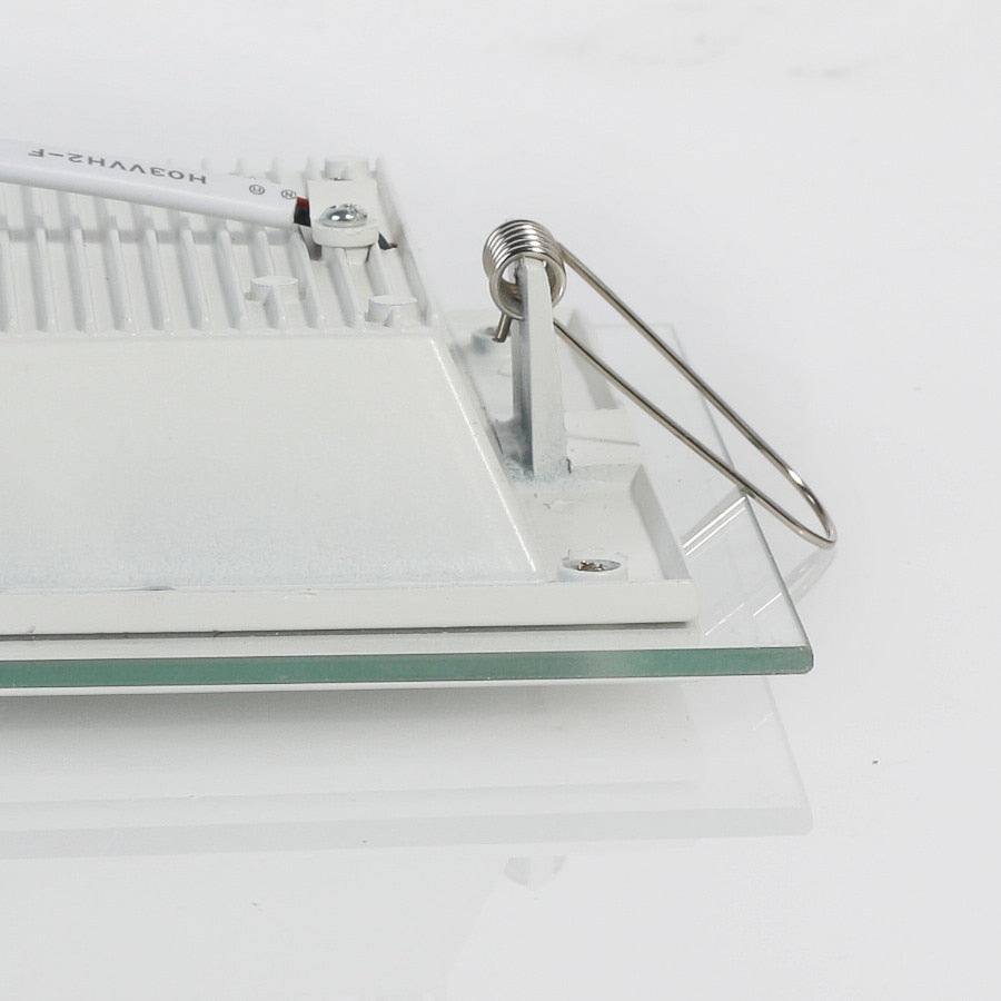 Led 6W/9W/12W/18W Glasses Square Panel Recessed Wall Ceiling Downlight AC85-265V White/Cool White Indoor Light