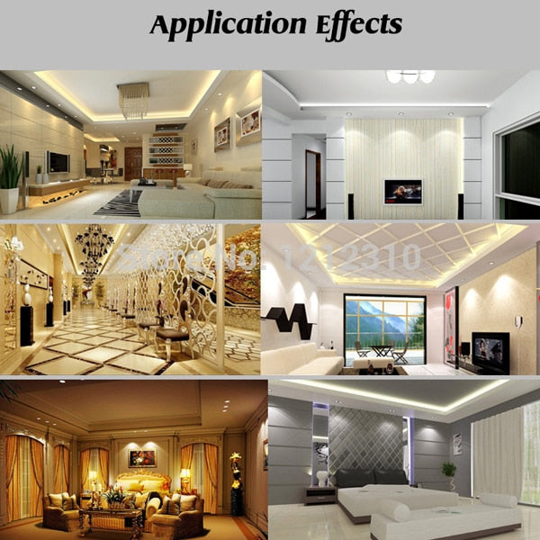 Led 6W/9W/12W/18W Glasses Square Panel Recessed Wall Ceiling Downlight AC85-265V White/Cool White Indoor Light