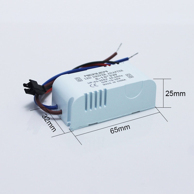LED Driver AC85-265V 110V 220V 6-10*3W 18W/21W/24W/27W/30W Power Supply Lighting Transformers for LED Strip Downlight Fireproof