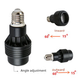 Dimmable E27 par20 LED light Zoom Spotlight Angle adjustment cob ceiling 7w 12w dining/living room bar cafe LED downlight