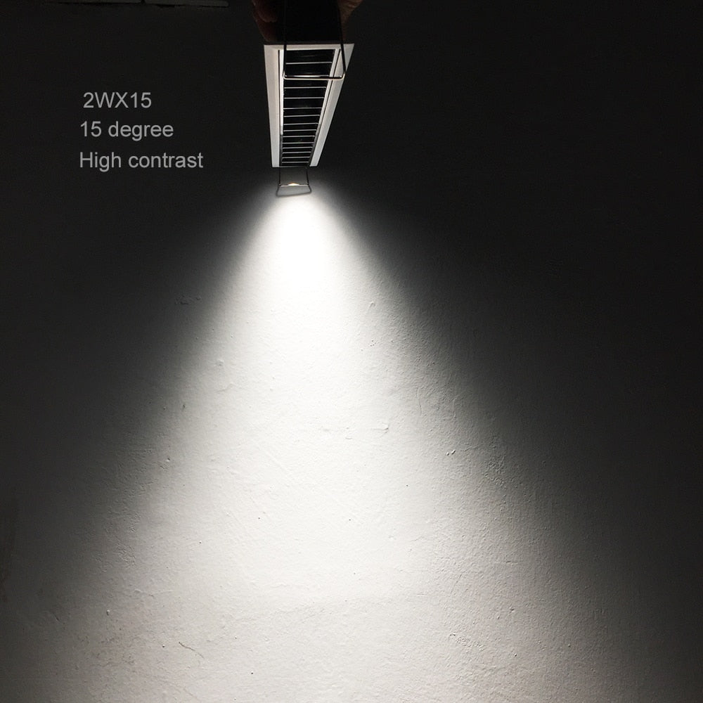 Uniform Illumination 2W 10W 20W 30W Invisible Source CRI90 Dimmable TRIAC 0-10V Recessed Linear Led Downlight Modern Home Lamp