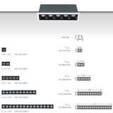 Uniform Illumination 2W 10W 20W 30W Invisible Source CRI90 Dimmable TRIAC 0-10V Recessed Linear Led Downlight Modern Home Lamp