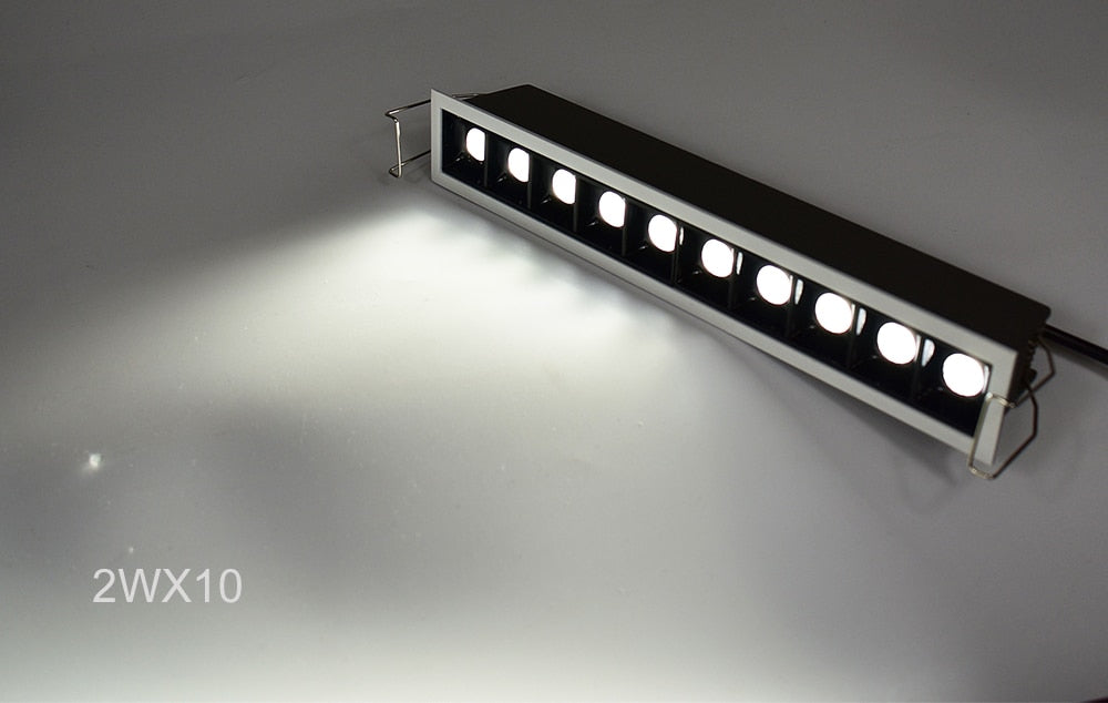 Uniform Illumination 2W 10W 20W 30W Invisible Source CRI90 Dimmable TRIAC 0-10V Recessed Linear Led Downlight Modern Home Lamp