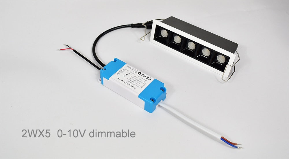 Uniform Illumination 2W 10W 20W 30W Invisible Source CRI90 Dimmable TRIAC 0-10V Recessed Linear Led Downlight Modern Home Lamp