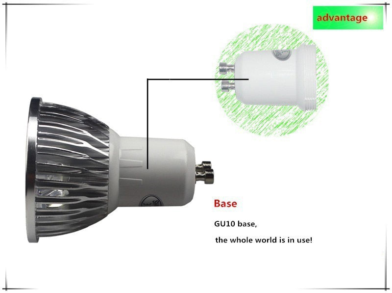 Bright 9W 12W 15W GU10 MR16 LED Bulbs Light 12V 110V 220V Dimmable GU10 Led Spotlights Red Green Blue Yellow White LED downlight