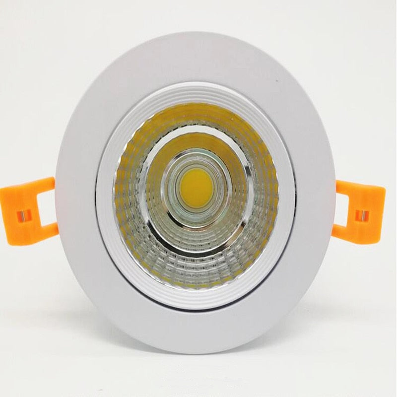 High Brightness Dimmable Recessed LED Downlights 9W 12W 15W COB LED Ceiling Spot Lights 110-240V LED Ceiling Lamps Indoor Lighting