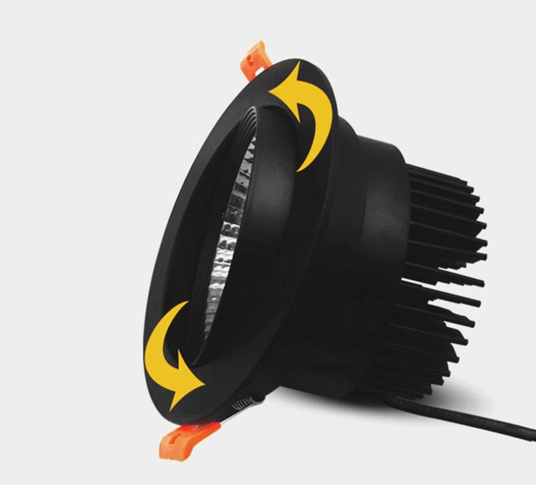 High Brightness Dimmable Recessed LED Downlights 9W 12W 15W COB LED Ceiling Spot Lights 110-240V LED Ceiling Lamps Indoor Lighting