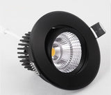 High Brightness Dimmable Recessed LED Downlights 9W 12W 15W COB LED Ceiling Spot Lights 110-240V LED Ceiling Lamps Indoor Lighting
