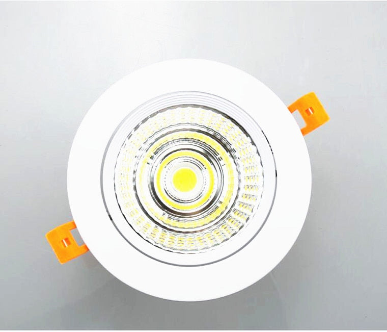 High Brightness Dimmable Recessed LED Downlights 9W 12W 15W COB LED Ceiling Spot Lights 110-240V LED Ceiling Lamps Indoor Lighting
