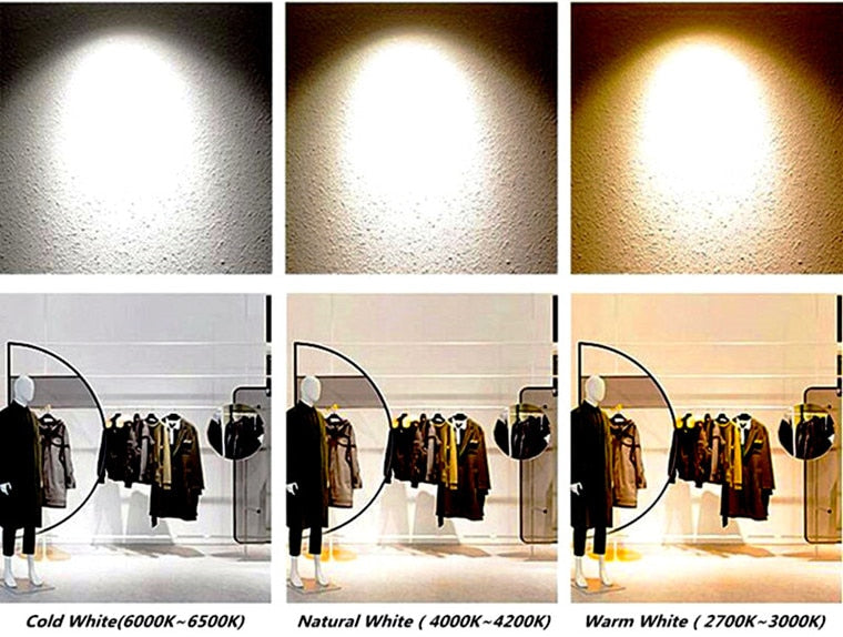 High Brightness Dimmable Recessed LED Downlights 9W 12W 15W COB LED Ceiling Spot Lights 110-240V LED Ceiling Lamps Indoor Lighting