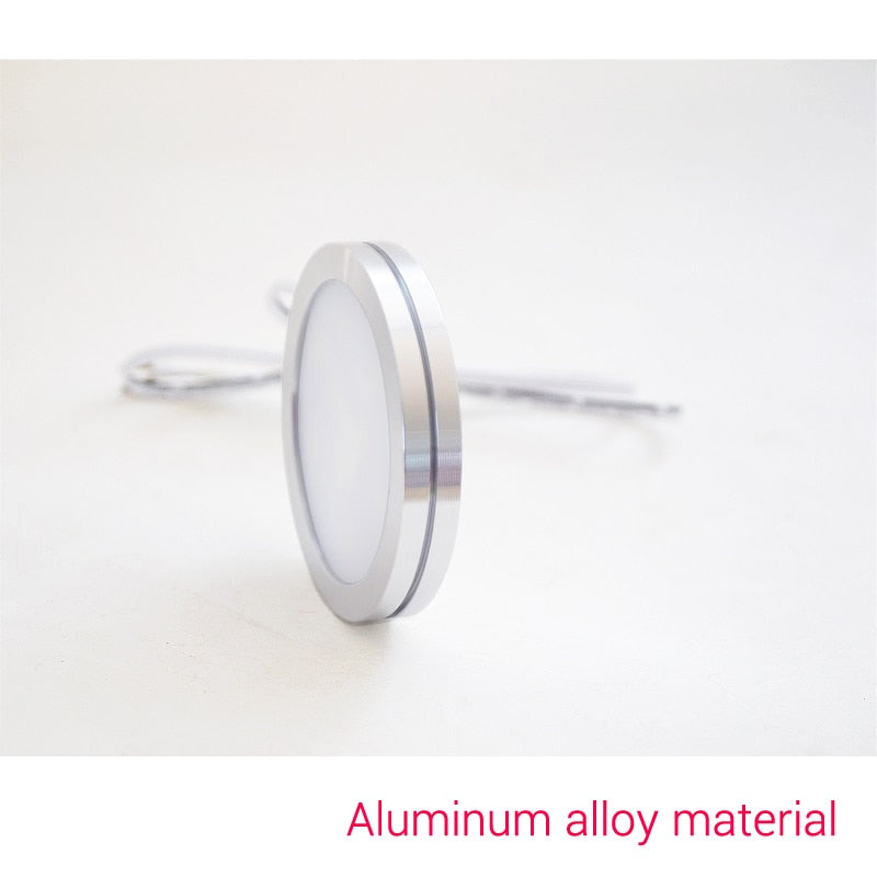 Cabinet Spotlight Household Ultra-thin 9mm Showcase Surface Mounted LED Panel Light DC12V Kitchen Furniture Mini Small Downlight