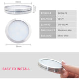 Cabinet Spotlight Household Ultra-thin 9mm Showcase Surface Mounted LED Panel Light DC12V Kitchen Furniture Mini Small Downlight