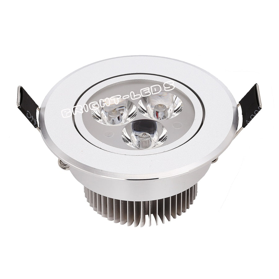 Dimmable LED Downlight 3W 4W 5W 7W Spot LED 110V 220V Recessed Linghting Silver house Pure Nature / Daylight Warm White