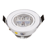 Dimmable LED Downlight 3W 4W 5W 7W Spot LED 110V 220V Recessed Linghting Silver house Pure Nature / Daylight Warm White
