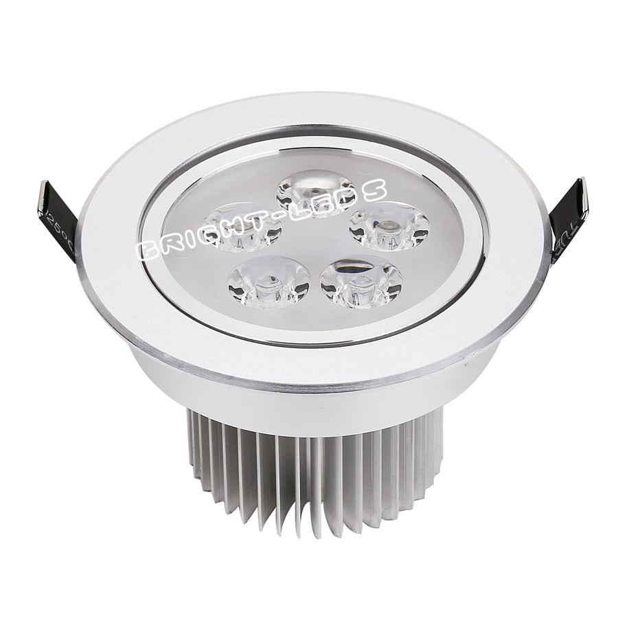 Dimmable LED Downlight 3W 4W 5W 7W Spot LED 110V 220V Recessed Linghting Silver house Pure Nature / Daylight Warm White