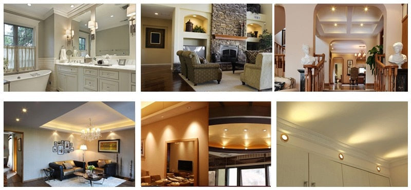 Dimmable LED Downlight 3W 4W 5W 7W Spot LED 110V 220V Recessed Linghting Silver house Pure Nature / Daylight Warm White