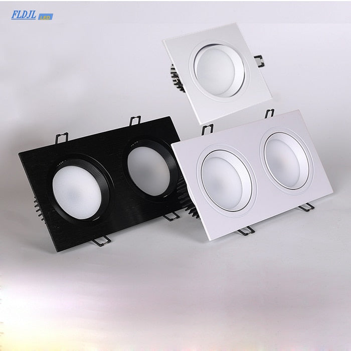 Dimmable square hole LED downlight ceiling light 5w 7w 10w 20w 110v/220v ceiling anti-fog light household lighting