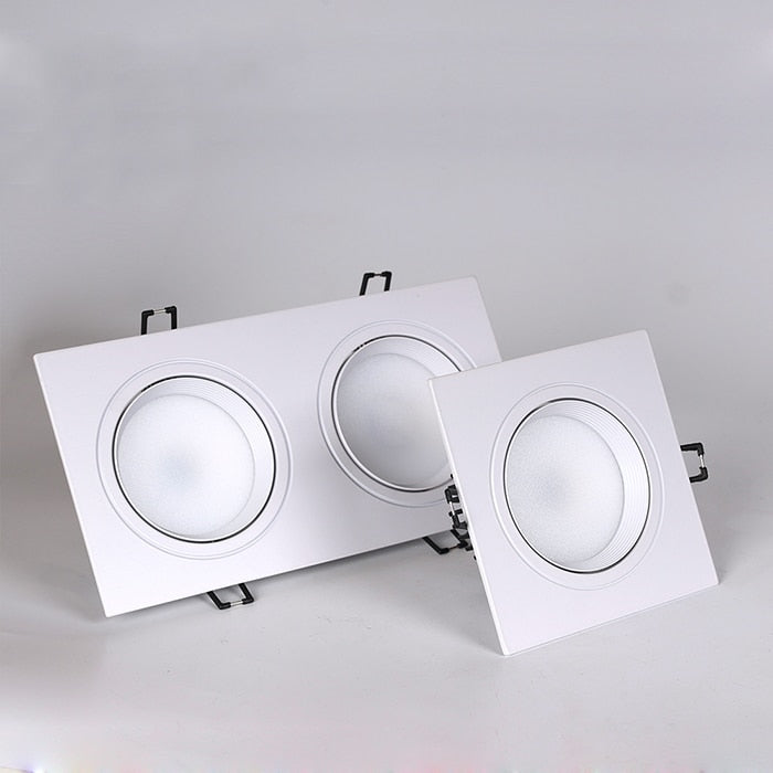 Dimmable square hole LED downlight ceiling light 5w 7w 10w 20w 110v/220v ceiling anti-fog light household lighting