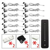 LEDIARY 12V Mini Spot Led Downlight Dimmable 24 Lamps Four Control Memory Remote Can Be Set Driver 6/12 Lamps Single Controller