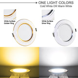 LED Downlight 3W 5W 9W 12W 15W 18W Spot Downlight AC 220V gold Silver White Ultra Thin Aluminum Round Recessed LED Spot Lighting