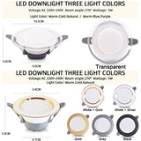LED Downlight 3W 5W 9W 12W 15W 18W Spot Downlight AC 220V gold Silver White Ultra Thin Aluminum Round Recessed LED Spot Lighting