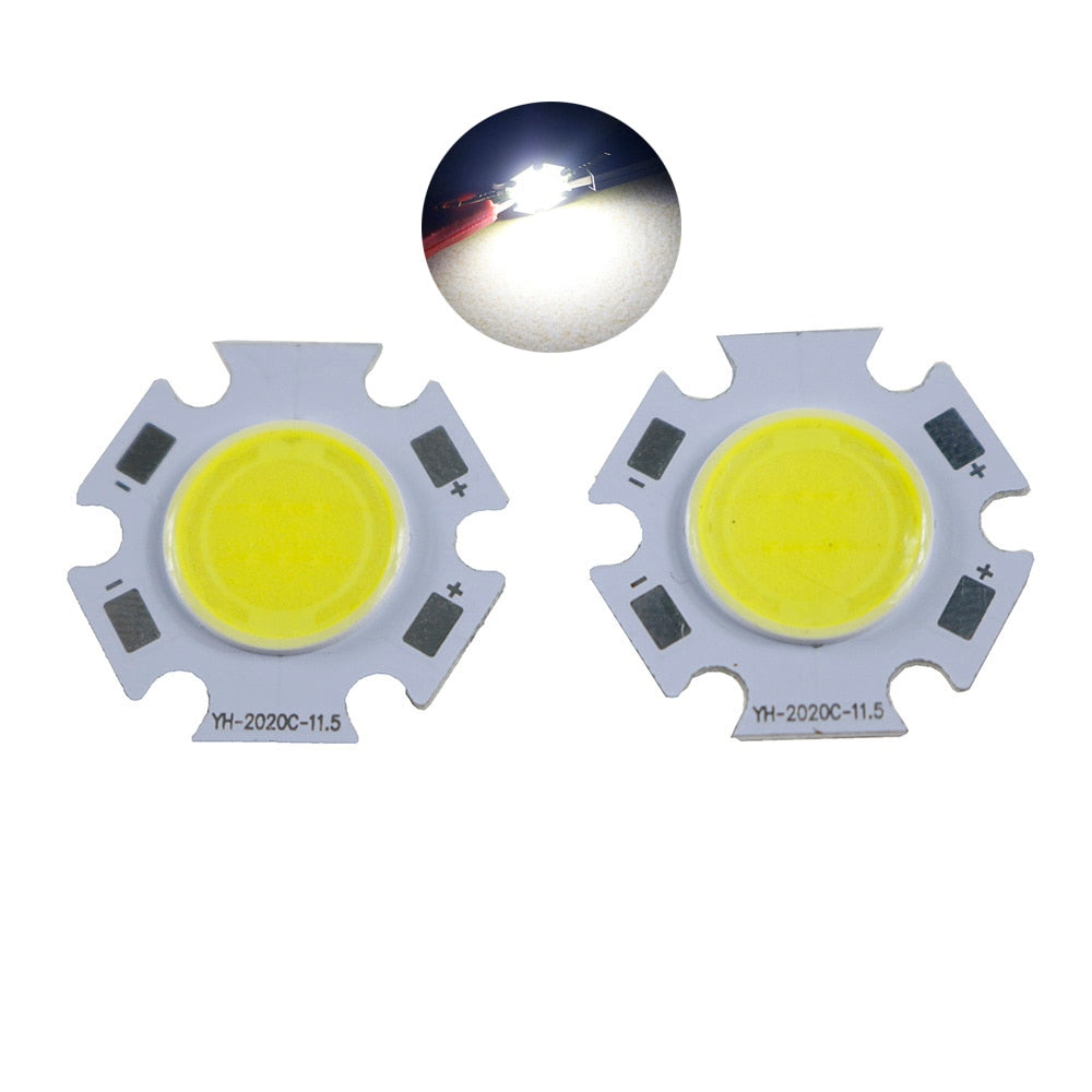 Rounded LED COB Light Source Chip On Board For Spotlight Downlight White 10PCS COB 20-11.5 3W 20mm LED COB LIGHTING wholesale