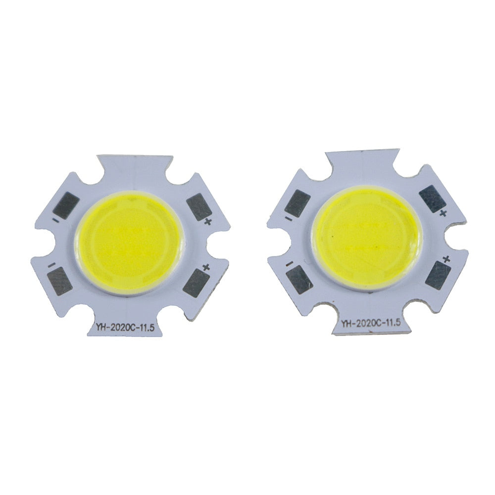 Rounded LED COB Light Source Chip On Board For Spotlight Downlight White 10PCS COB 20-11.5 3W 20mm LED COB LIGHTING wholesale
