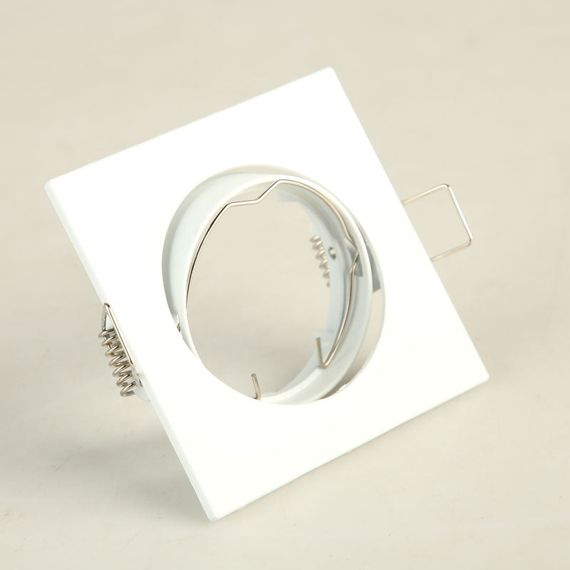 Square White Downlight Recessed Lighting Kit fitting COB 6W LED Bulb GU10 MR16 Ceiling Spot light fixture With MR16/GU5.3 Socket